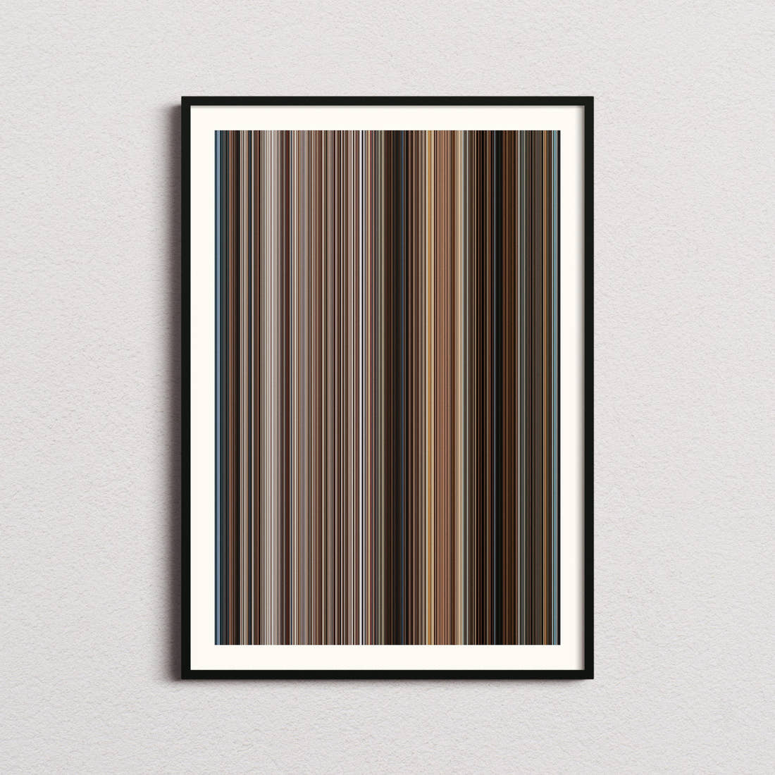 The Bucket List Movie Barcode Poster - Barcode Only