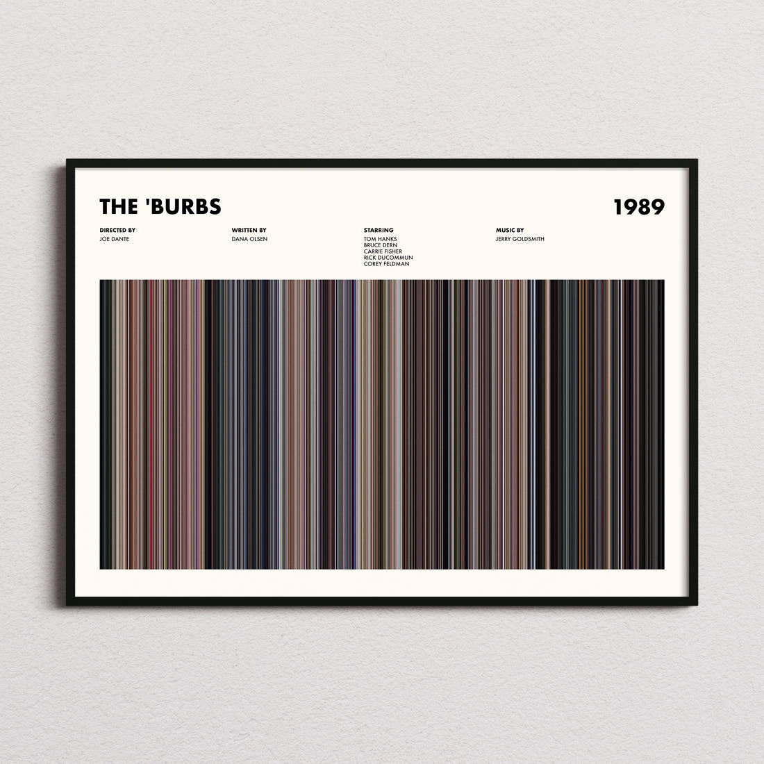 The 'Burbs Movie Barcode Poster