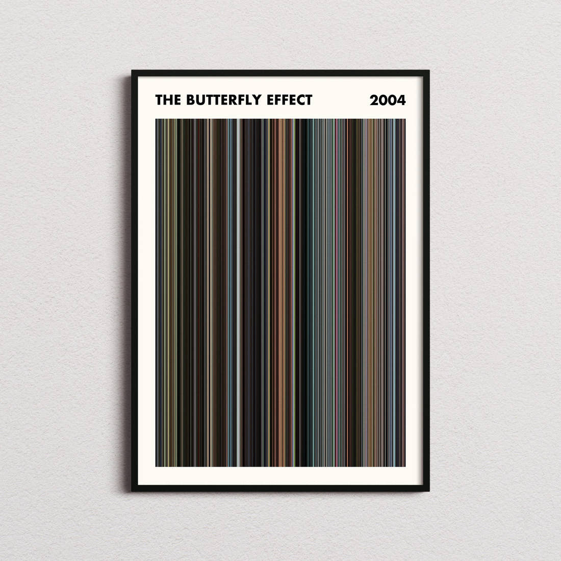 The Butterfly Effect Movie Barcode Poster - Simplified