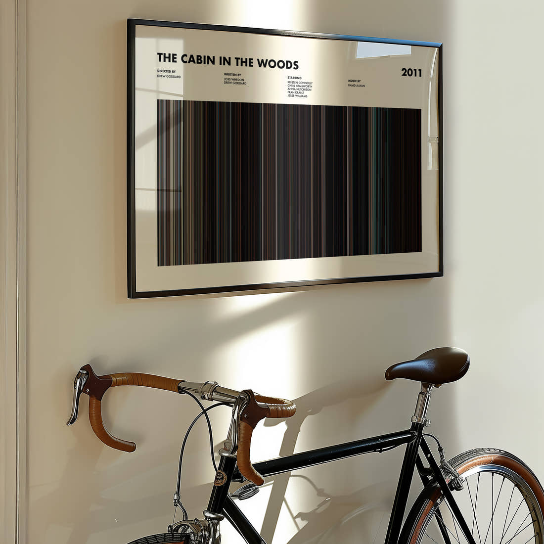 The Cabin in the Woods Movie Barcode Poster