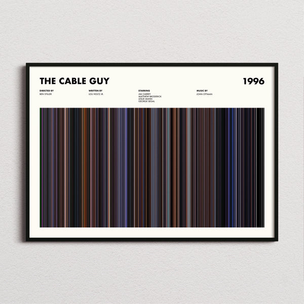 The Cable Guy Movie Barcode Poster