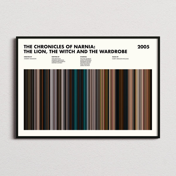 The Chronicles of Narnia Movie Barcode Poster