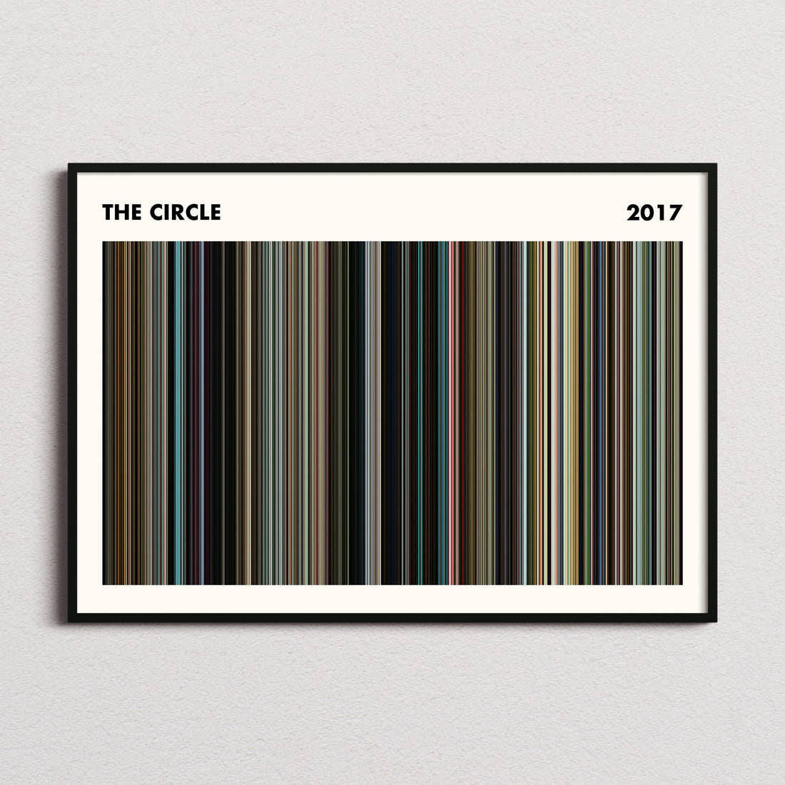 The Circle Movie Barcode Poster - Simplified
