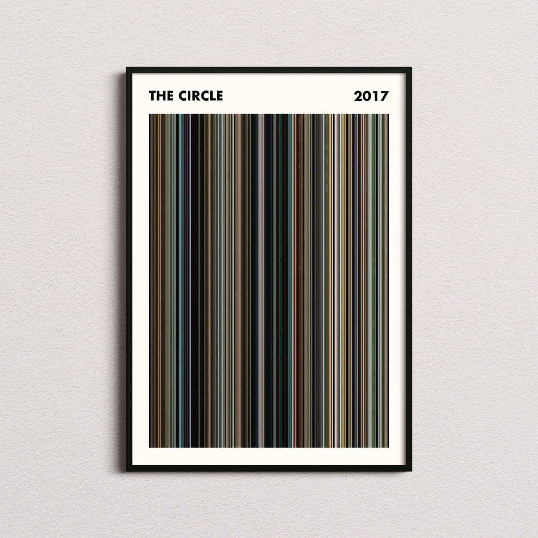 The Circle Movie Barcode Poster - Simplified
