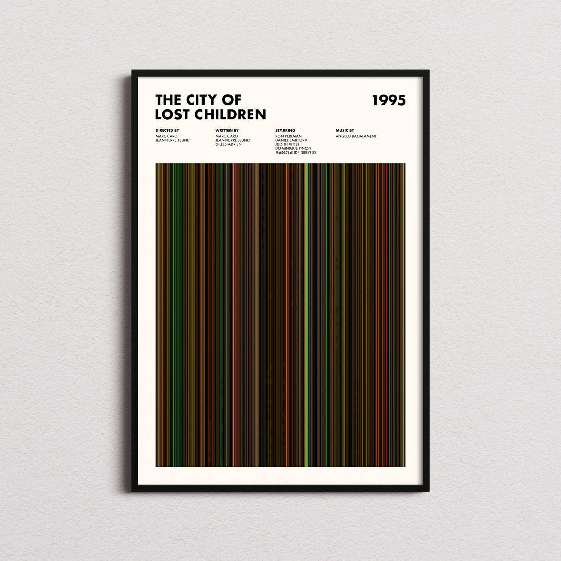 The City of Lost Children Movie Barcode Poster