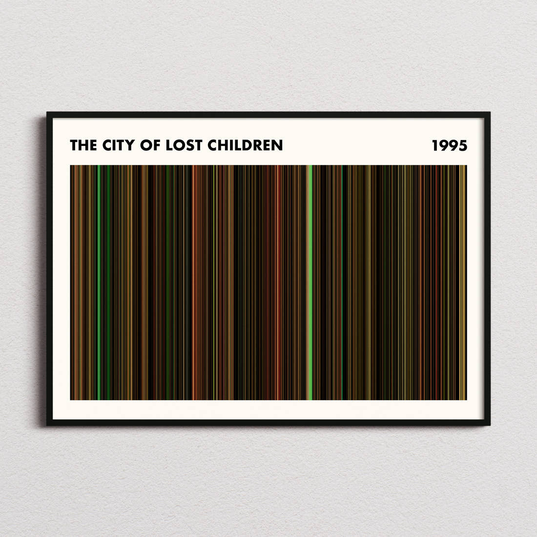 The City of Lost Children Movie Barcode Poster - Simplified