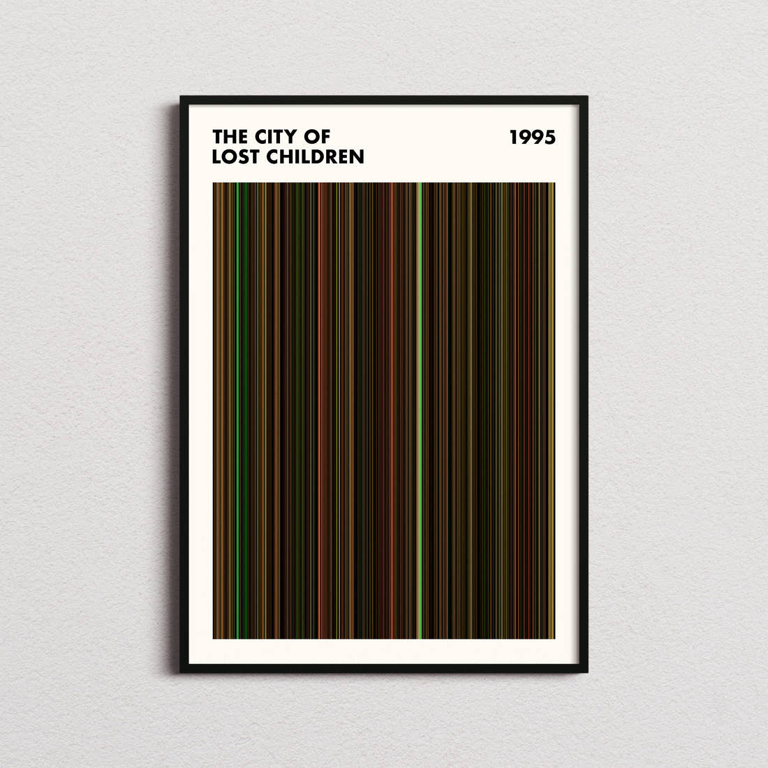 The City of Lost Children Movie Barcode Poster - Simplified