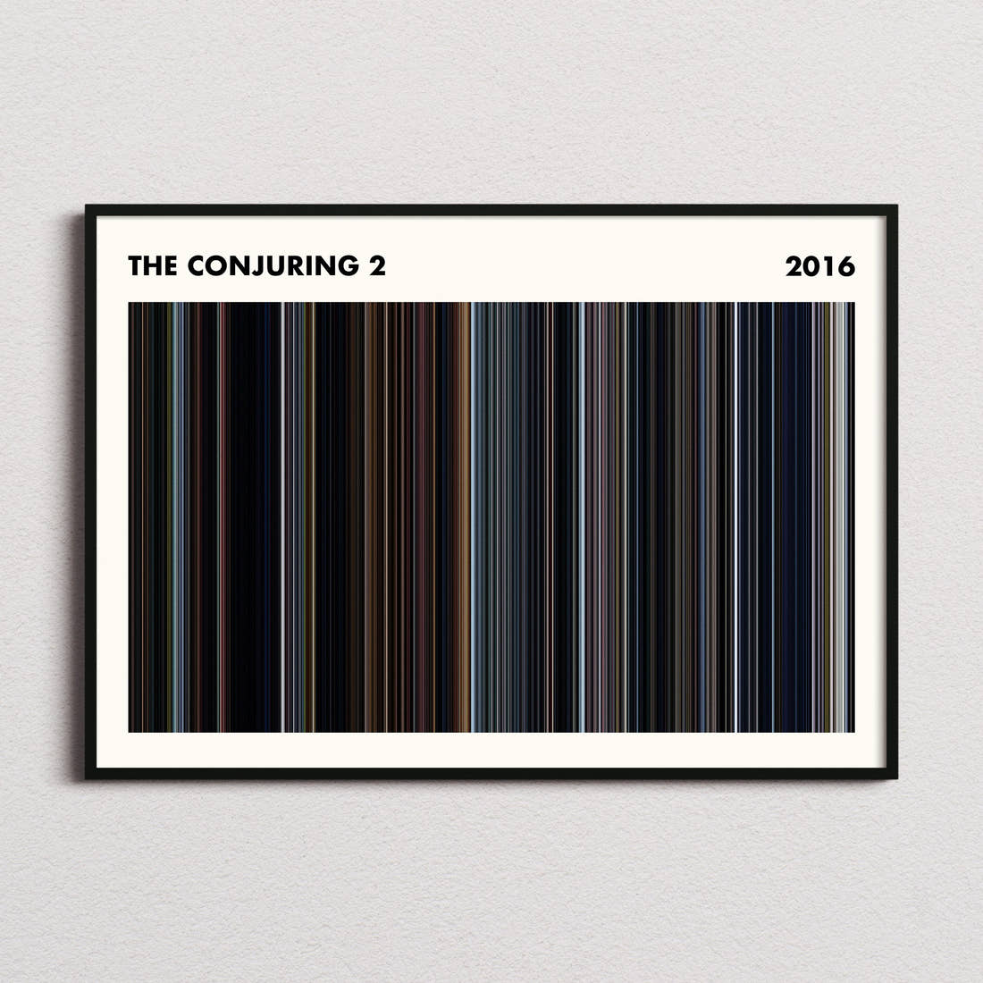 The Conjuring 2 Movie Barcode Poster - Simplified