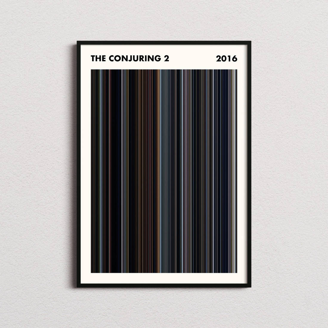 The Conjuring 2 Movie Barcode Poster - Simplified