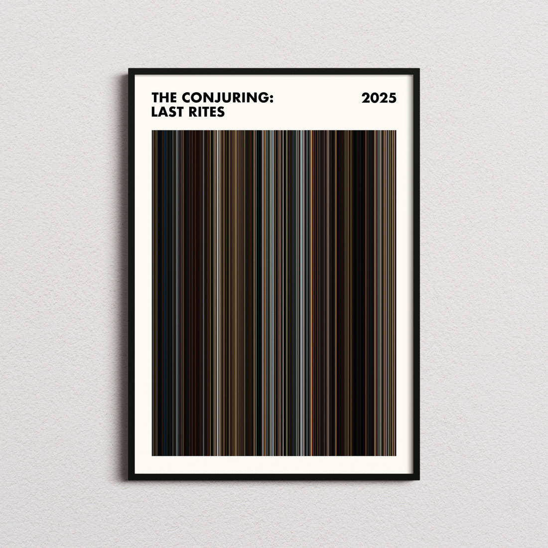 The Conjuring: Last Rites Movie Barcode Poster - Simplified