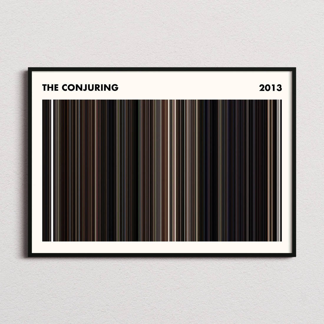 The Conjuring Movie Barcode Poster - Simplified