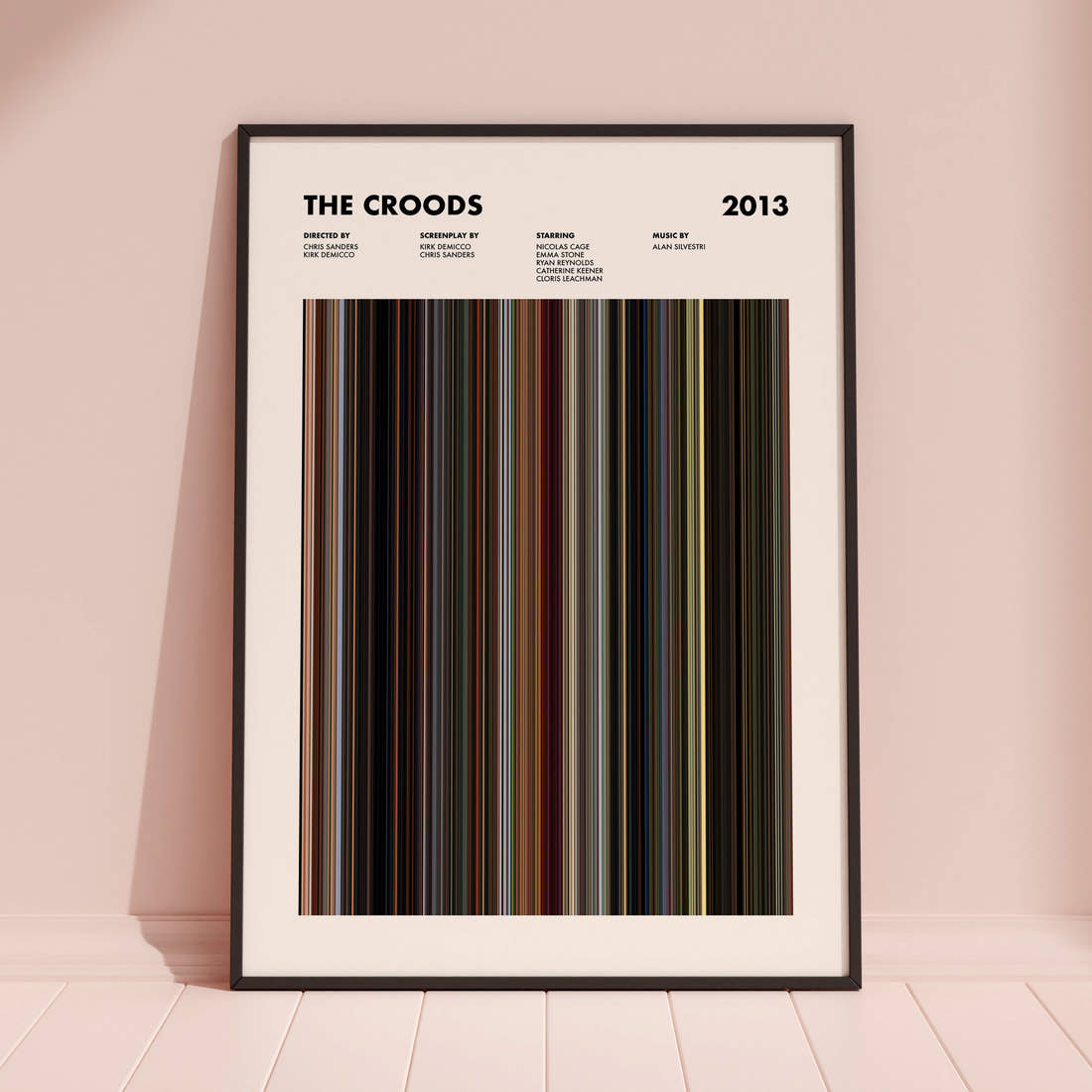 The Croods Movie Barcode Poster