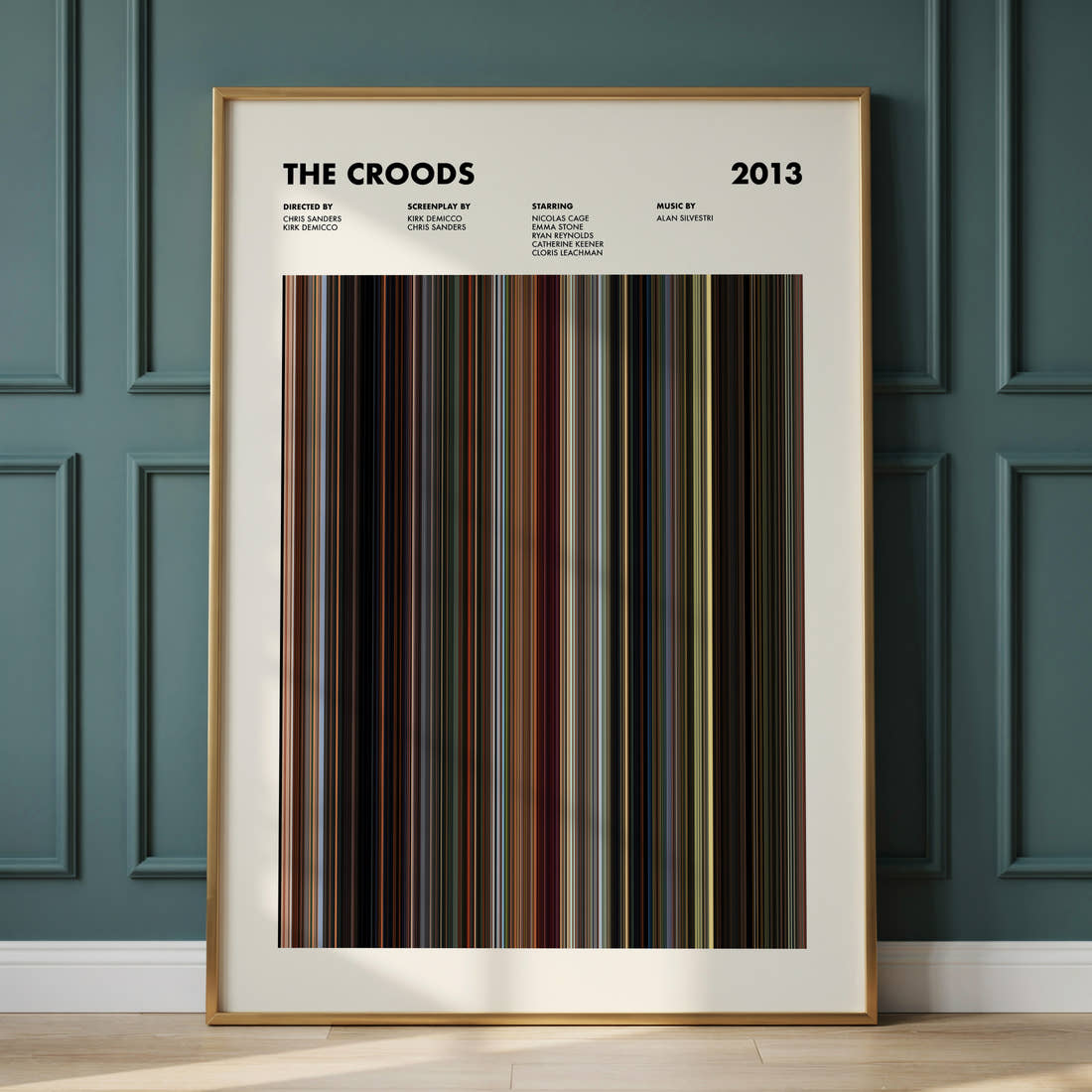 The Croods Movie Barcode Poster