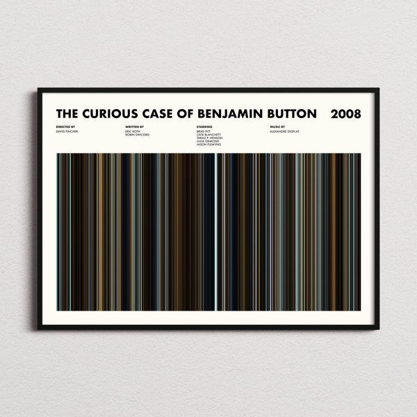 The Curious Case of Benjamin Button Movie Barcode Poster