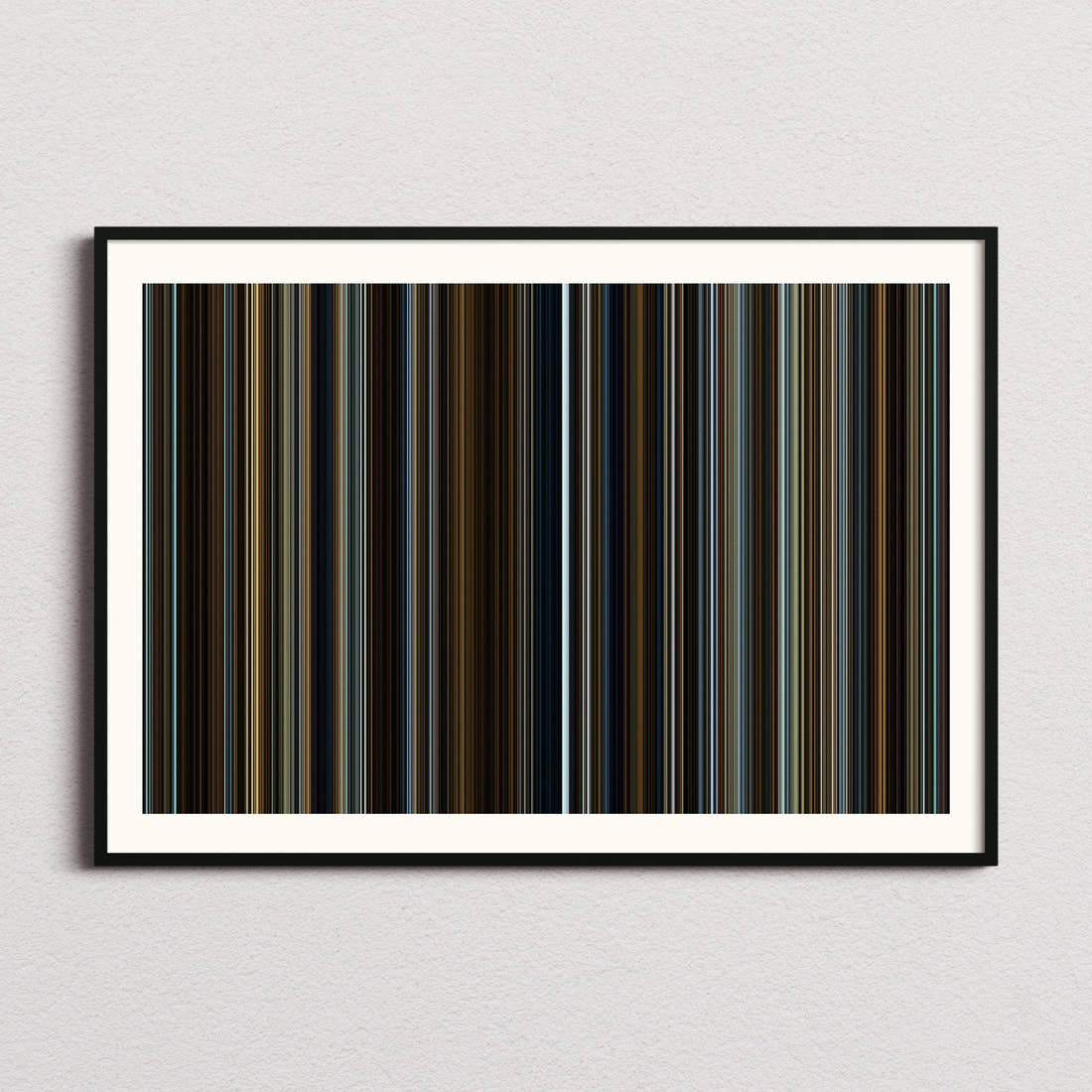 The Curious Case of Benjamin Button Movie Barcode Poster - Barcode Only