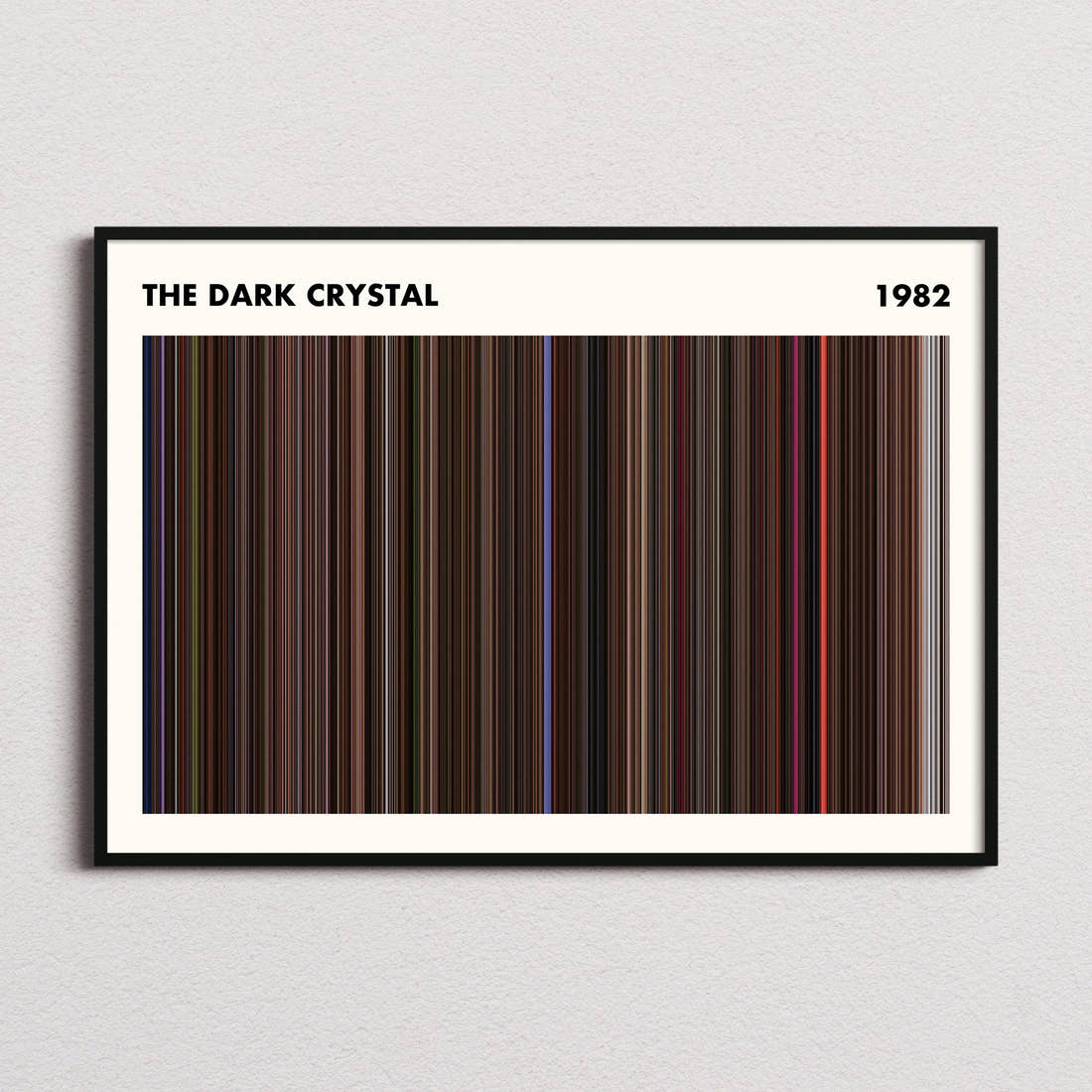 The Dark Crystal Movie Barcode Poster - Simplified