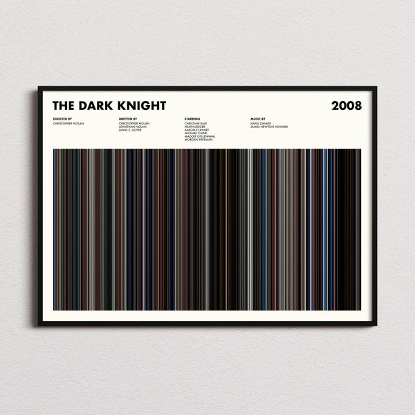 The Dark Knight Movie Barcode Poster