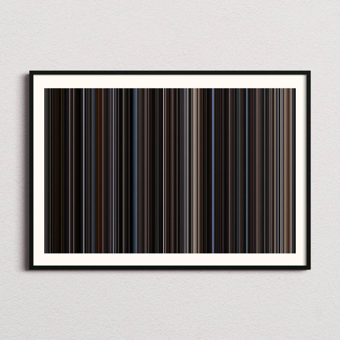The Dark Knight Rises Movie Barcode Poster - Barcode Only