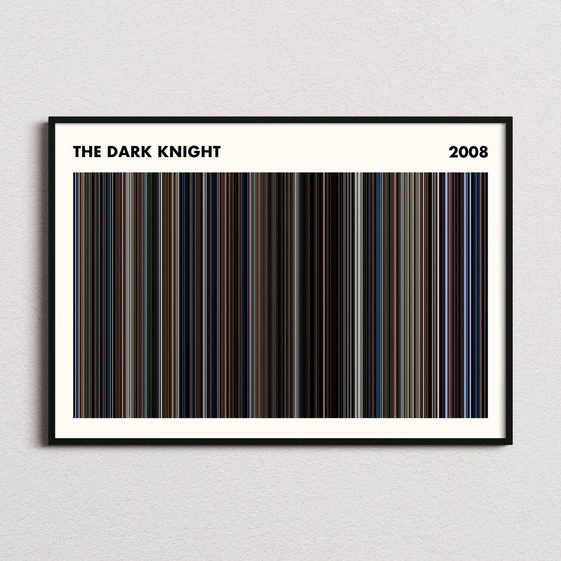 The Dark Knight Movie Barcode Poster - Simplified