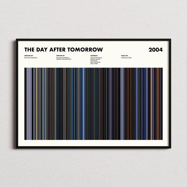 The Day After Tomorrow Movie Barcode Poster