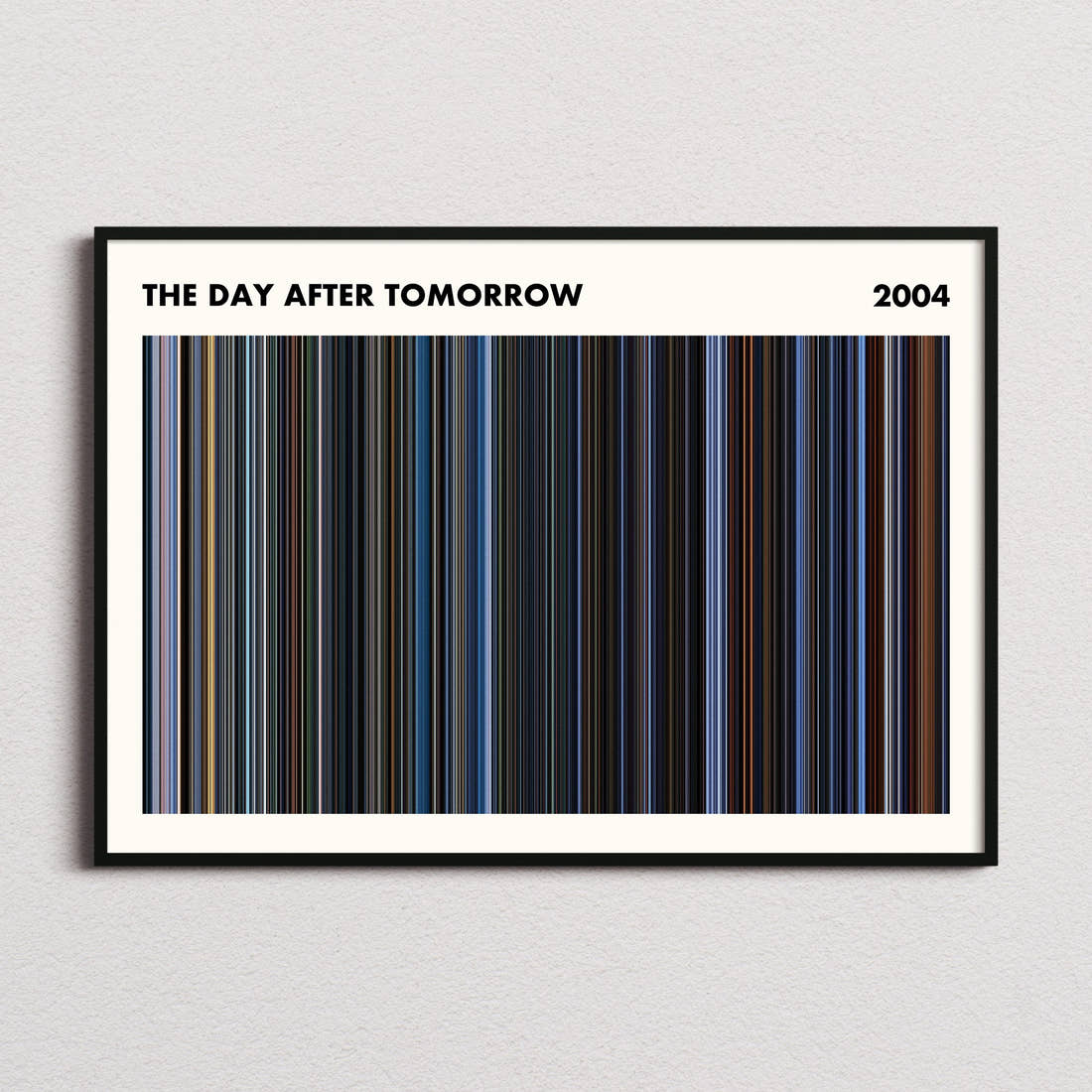 The Day After Tomorrow Movie Barcode Poster - Simplified