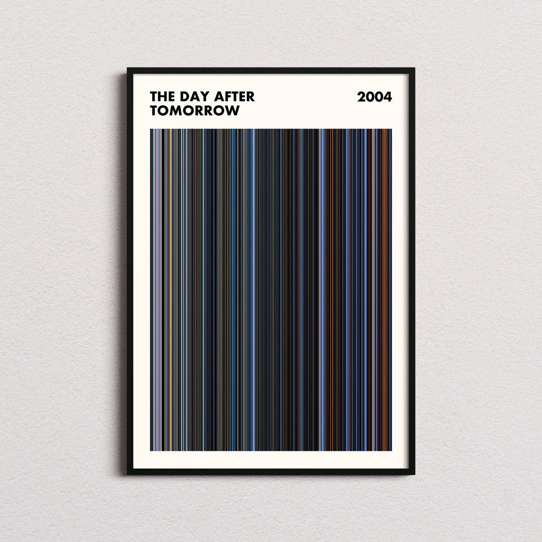 The Day After Tomorrow Movie Barcode Poster - Simplified