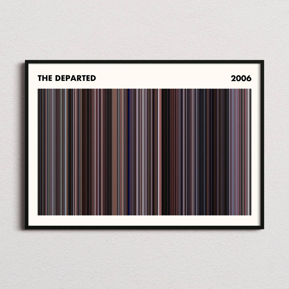 The Departed Movie Barcode Poster - Simplified