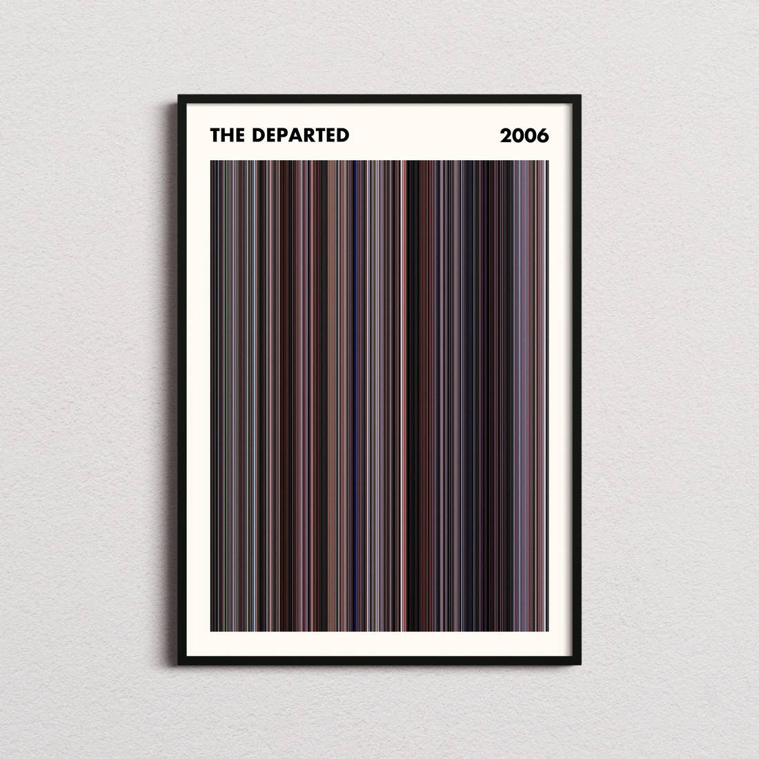 The Departed Movie Barcode Poster - Simplified