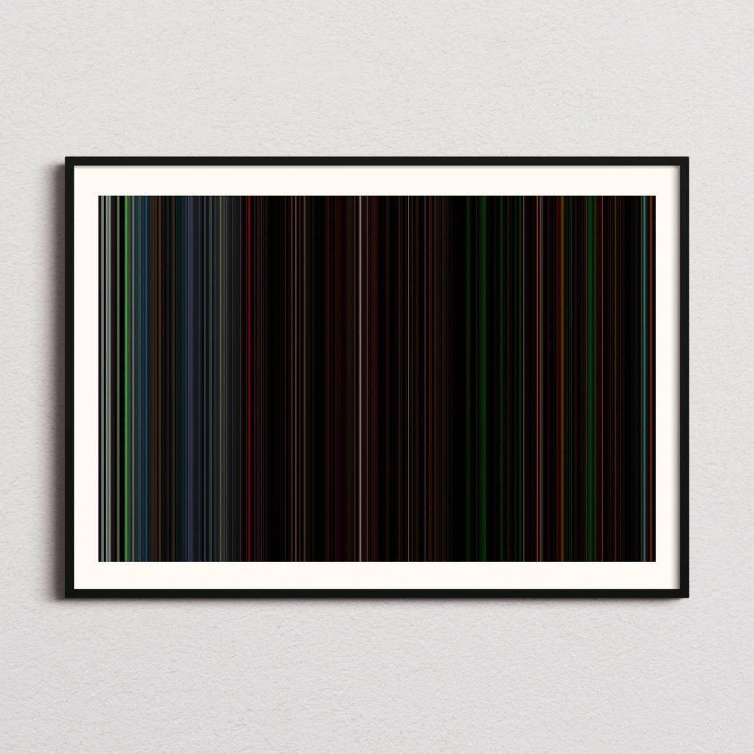 The Descent Movie Barcode Poster - Barcode Only