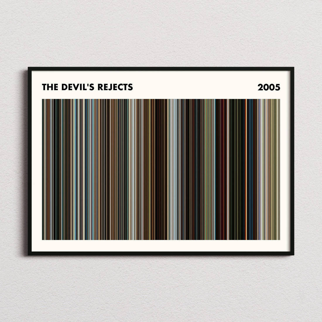The Devil's Rejects Movie Barcode Poster - Simplified