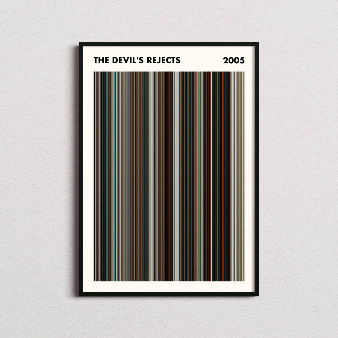 The Devil's Rejects Movie Barcode Poster - Simplified