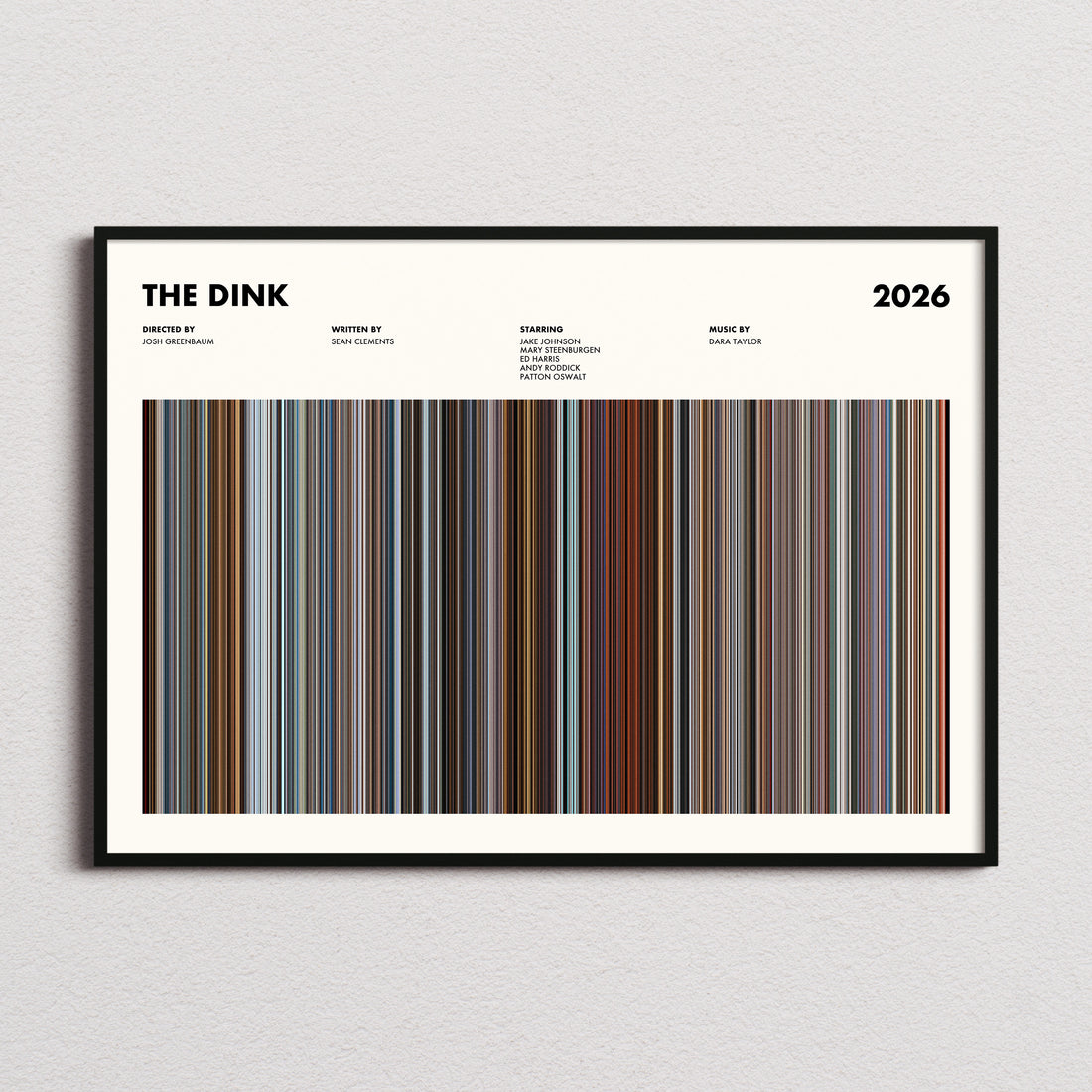 The Dink Movie Barcode Poster