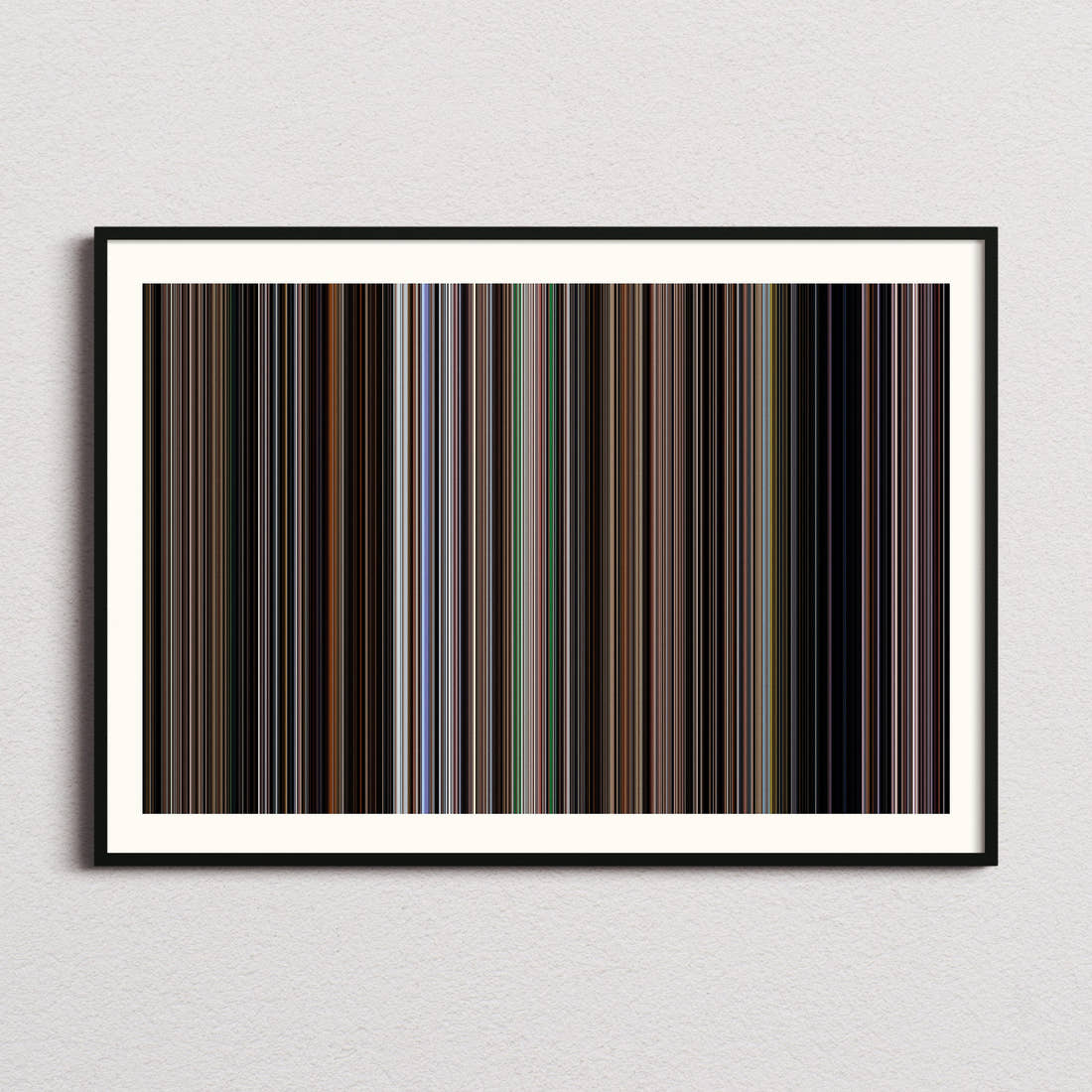 The Disaster Artist Movie Barcode Poster - Barcode Only