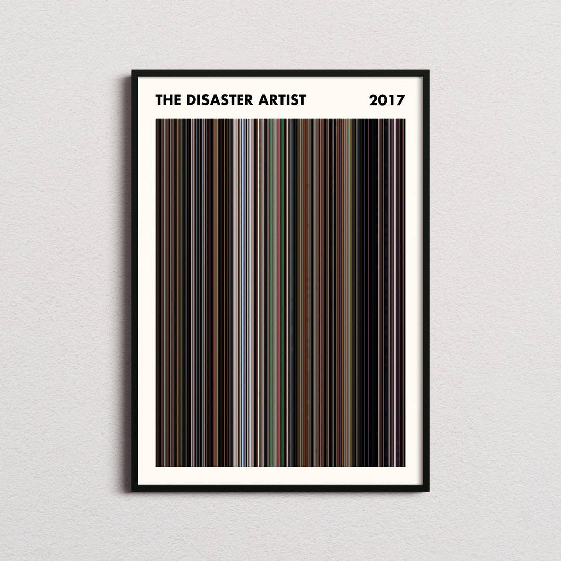 The Disaster Artist Movie Barcode Poster - Simplified