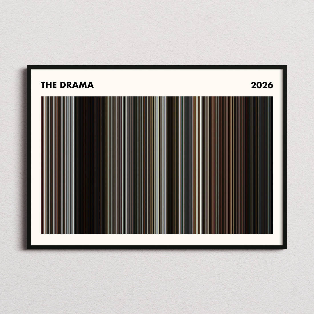 The Drama Movie Barcode Poster - Simplified