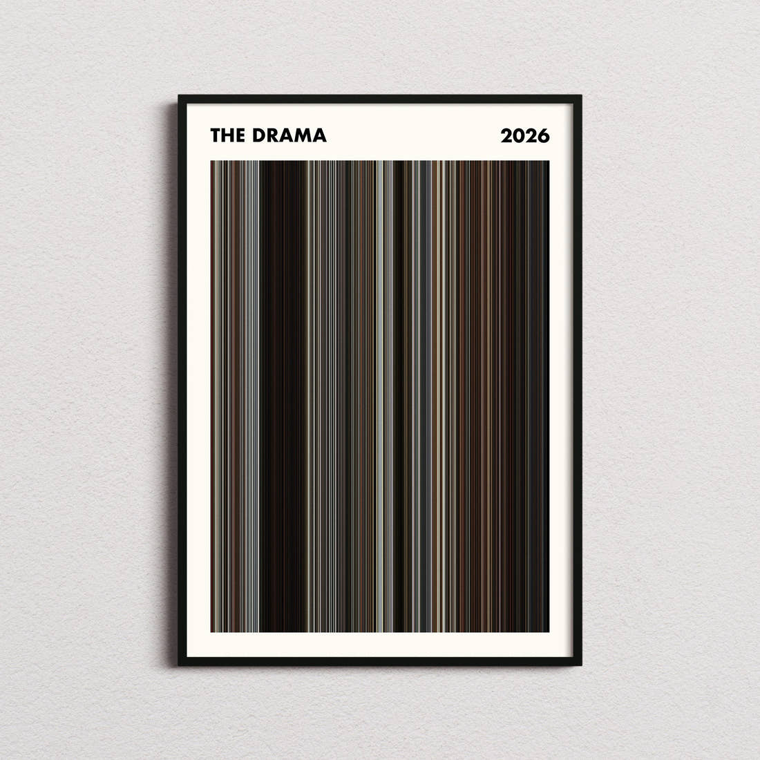 The Drama Movie Barcode Poster - Simplified