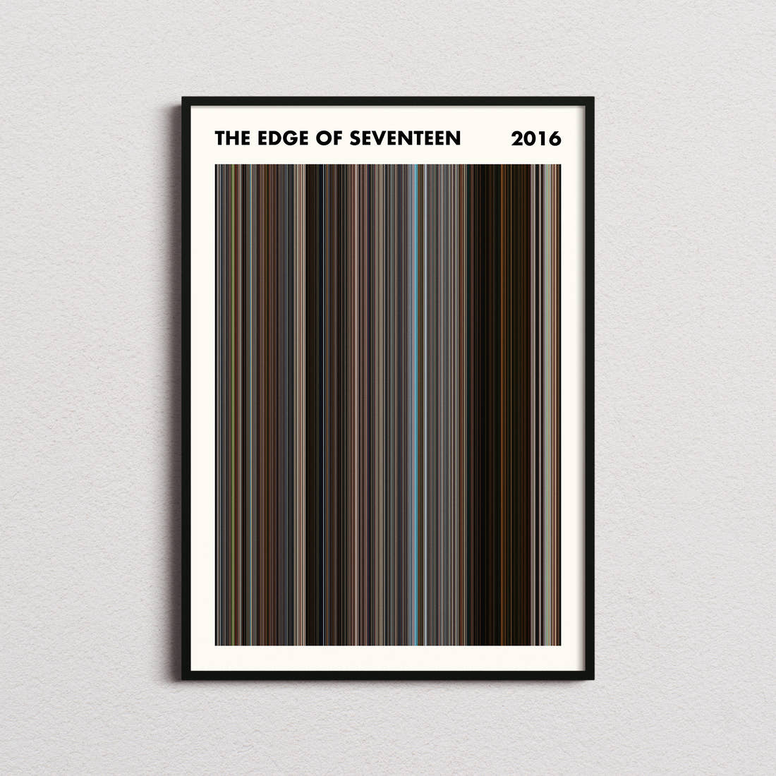 The Edge of Seventeen Movie Barcode Poster - Simplified