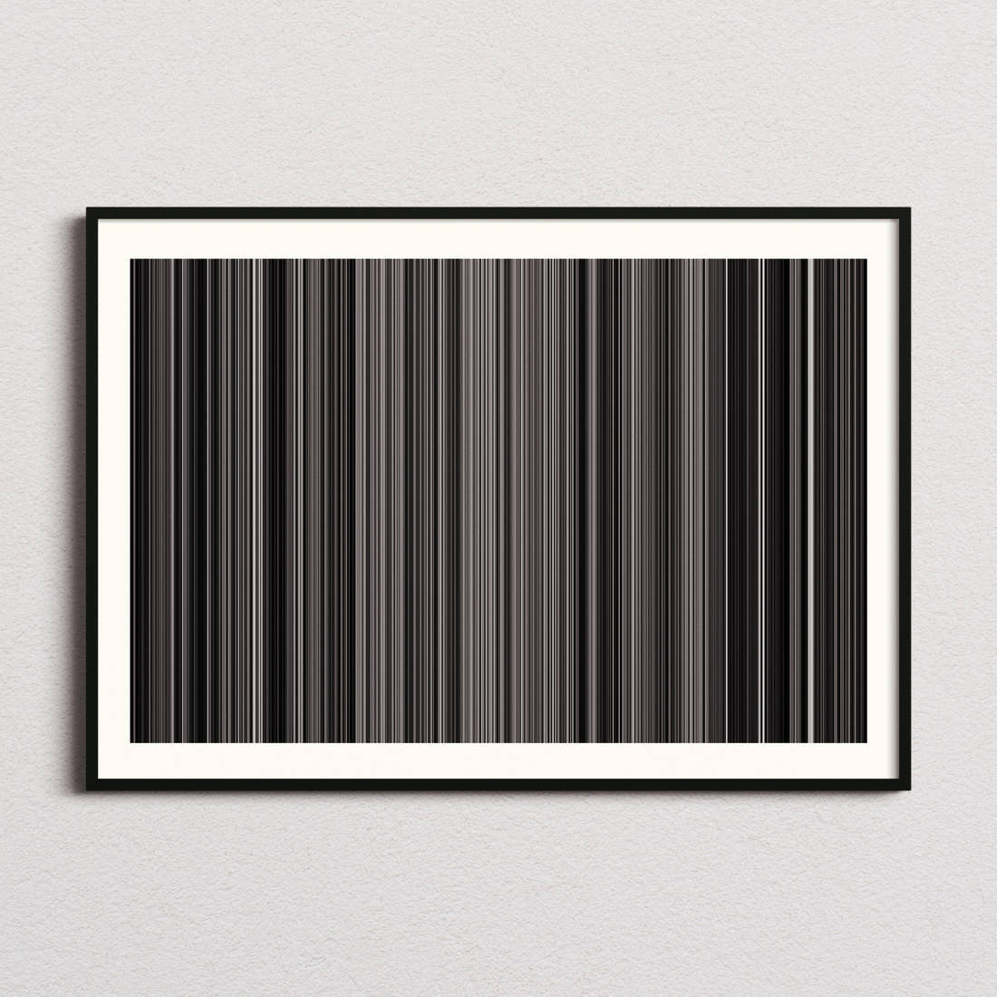 The Elephant Man Movie Barcode Poster - Barcode Only