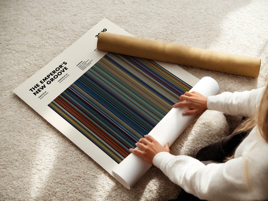 The Emperor's New Groove Movie Barcode Poster
