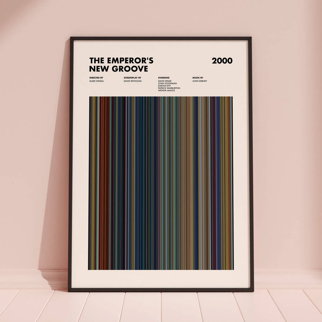 The Emperor's New Groove Movie Barcode Poster