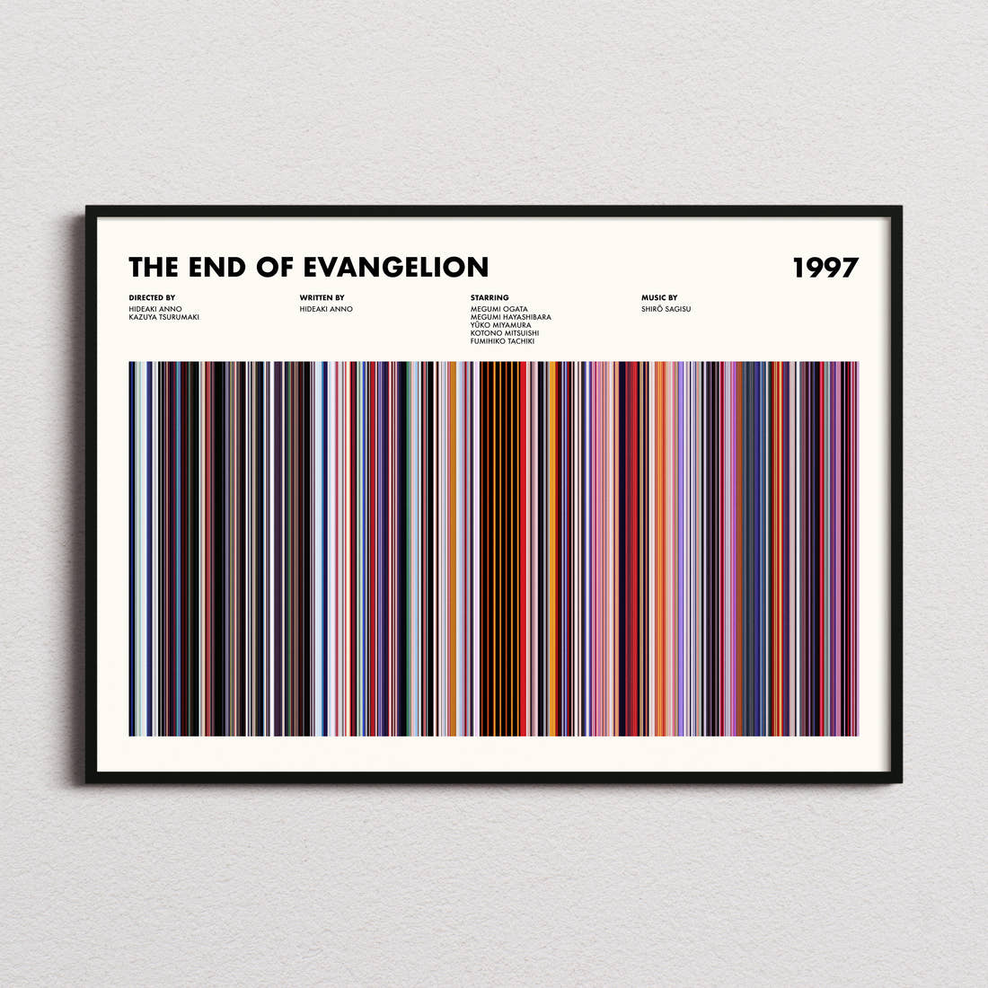 The End of Evangelion Movie Barcode Poster
