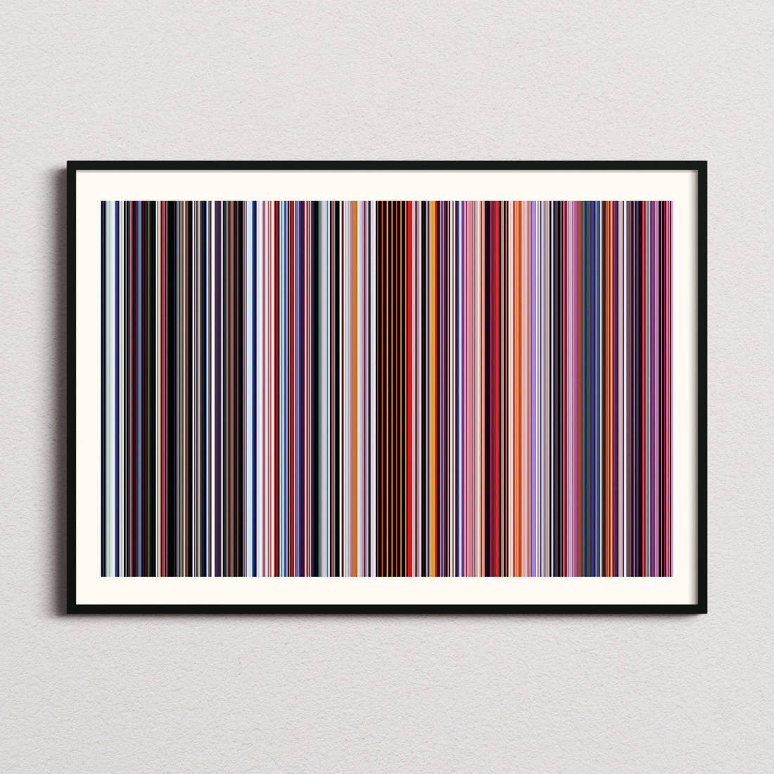 The End of Evangelion Movie Barcode Poster - Barcode Only