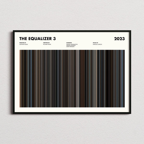 The Equalizer 3 Movie Barcode Poster