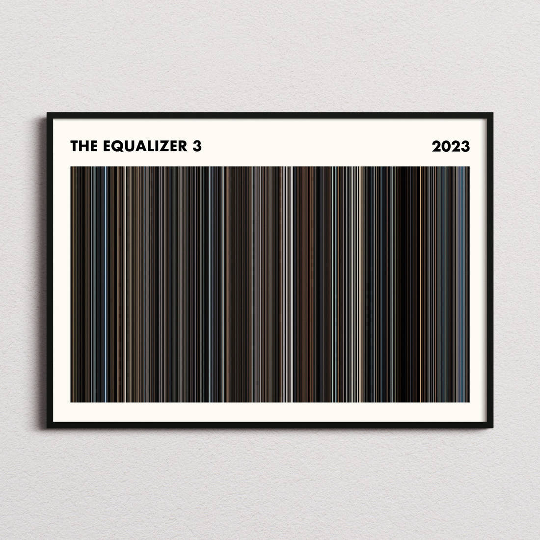 The Equalizer 3 Movie Barcode Poster - Simplified