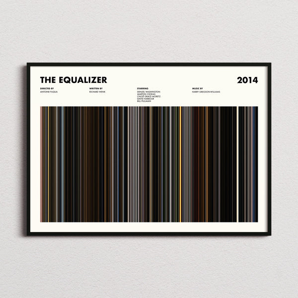 The Equalizer Movie Barcode Poster