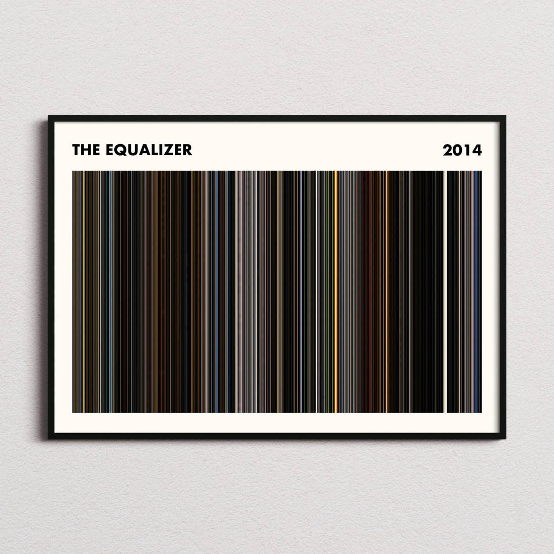 The Equalizer Movie Barcode Poster - Simplified