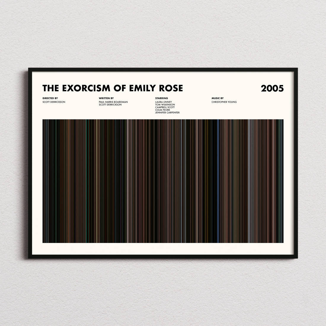 The Exorcism of Emily Rose Movie Barcode Poster
