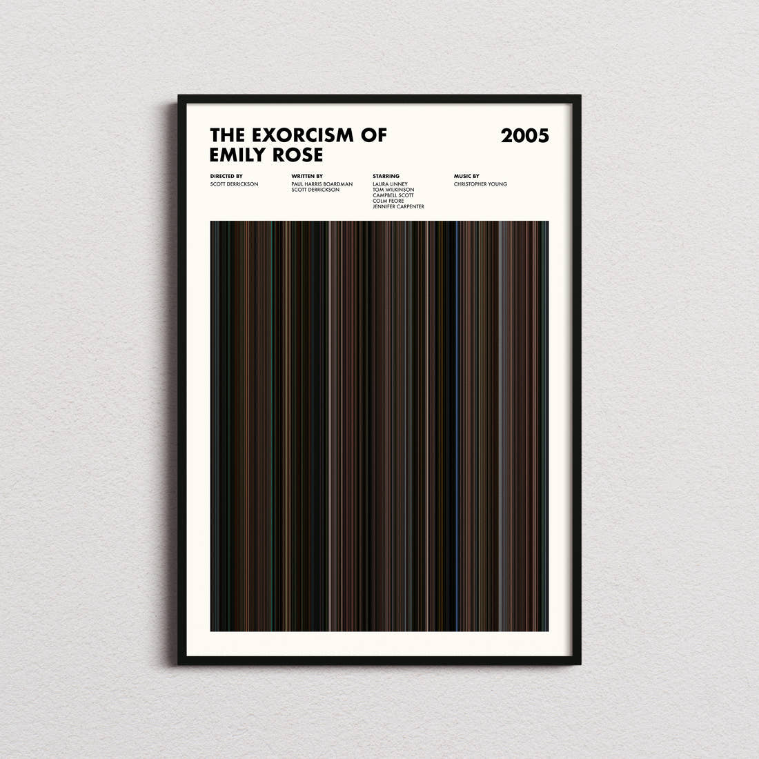 The Exorcism of Emily Rose Movie Barcode Poster