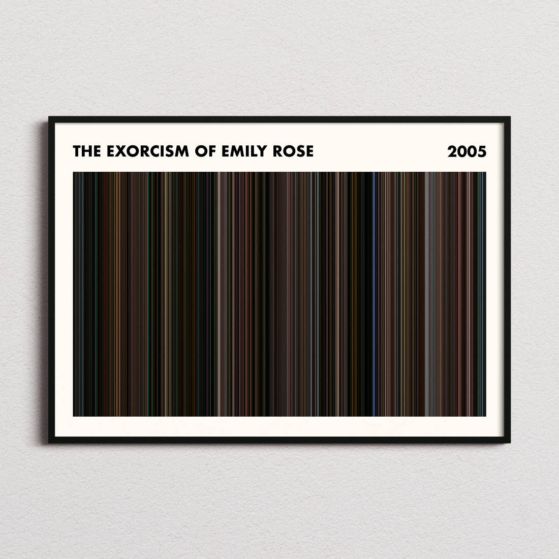 The Exorcism of Emily Rose Movie Barcode Poster - Simplified