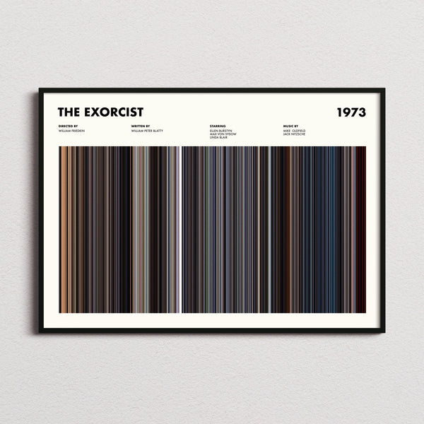 The Exorcist Movie Barcode Poster